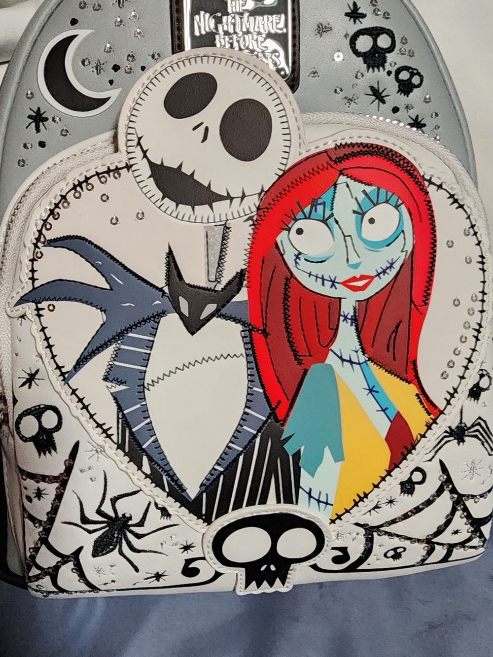 The Nightmare Before Christmas Jack & Sally Heart Mini Backpack - Multi